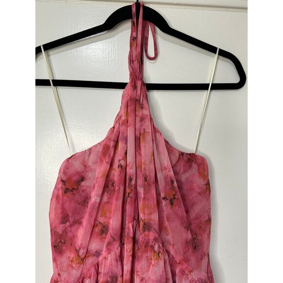 Misa Los Angeles Women's Sastra Mini Dress Abstract Fire Florals Size XS NWT - Picture 3 of 13